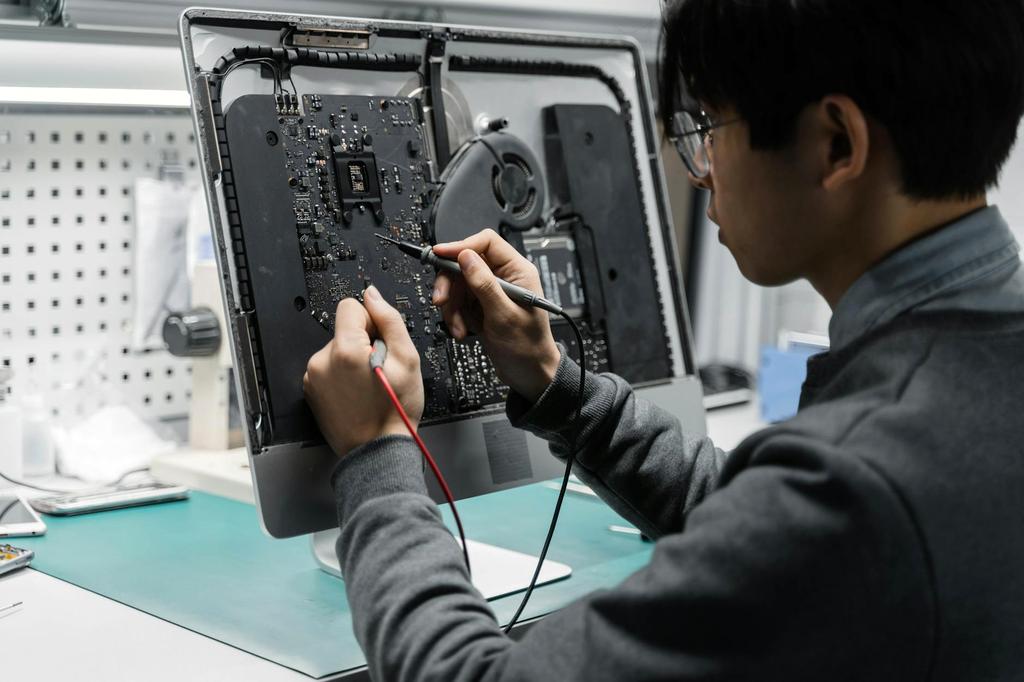 Futuristic computer diagnostics technology