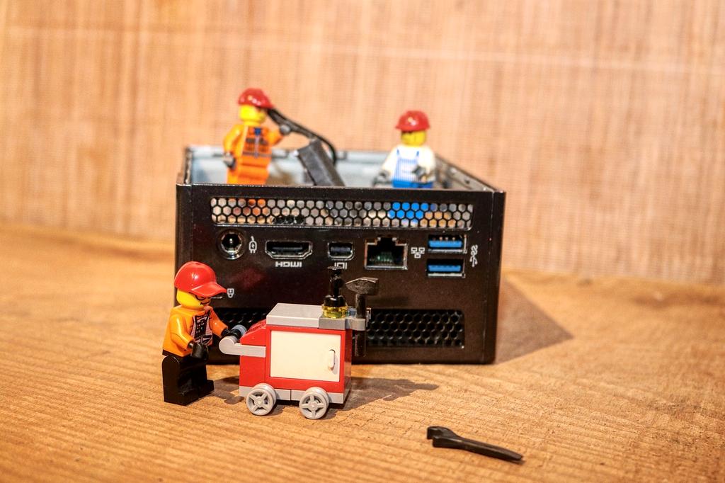 Technician performing detailed computer diagnostics on a laptop